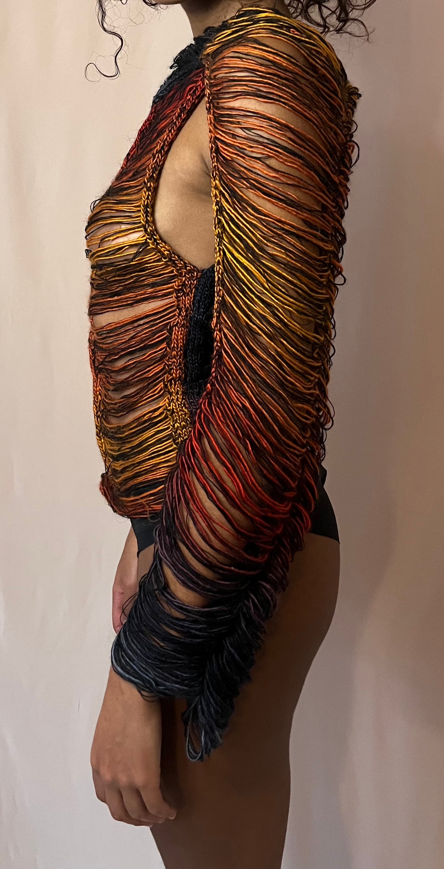 TOP MULTICOLORE EN LAINE