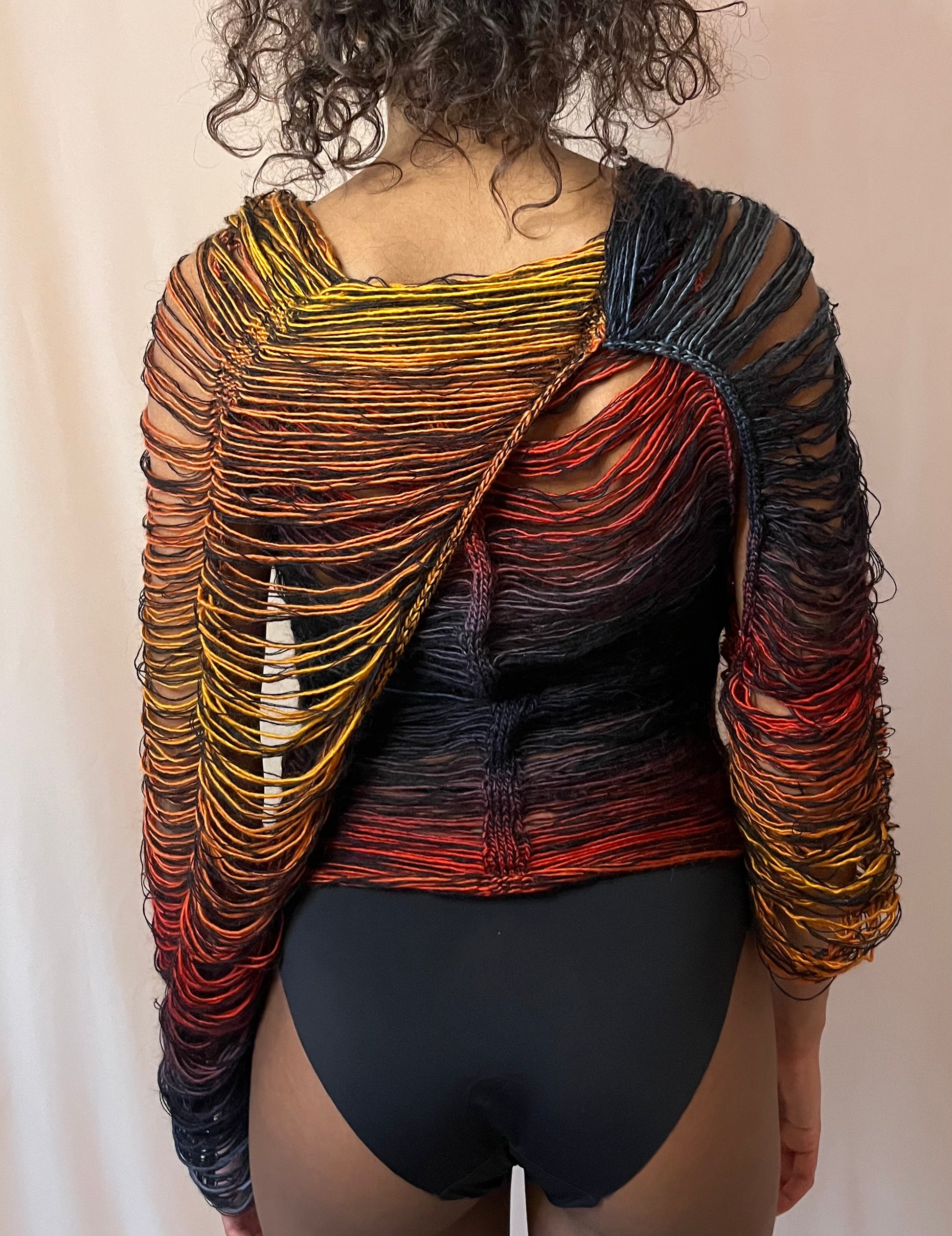 TOP MULTICOLORE EN LAINE
