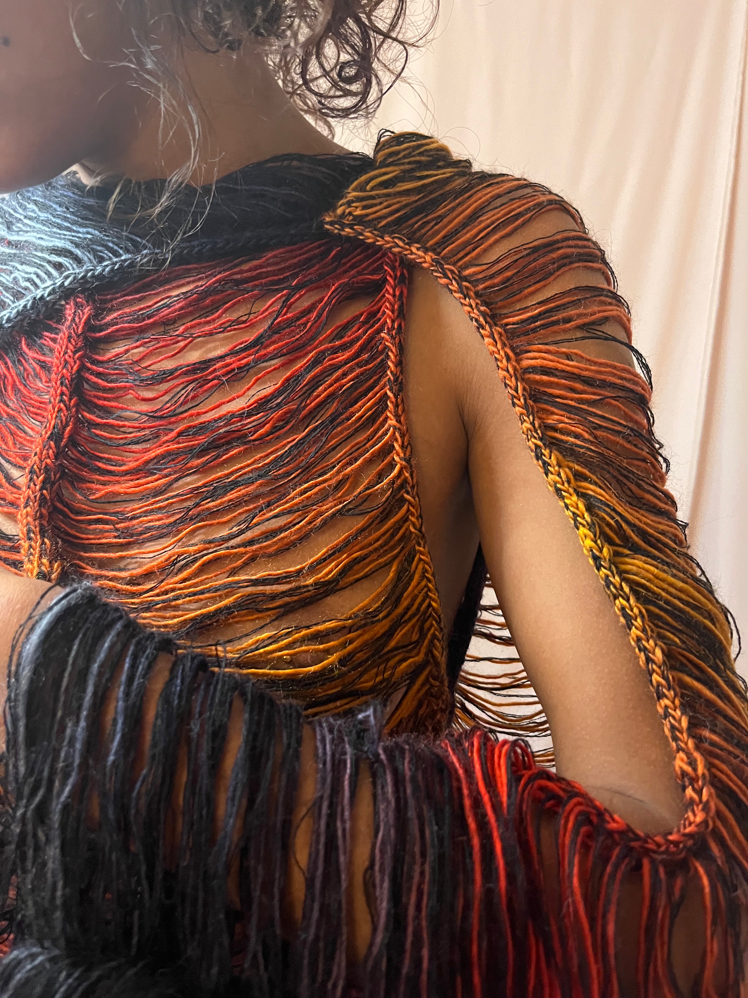 TOP MULTICOLORE EN LAINE