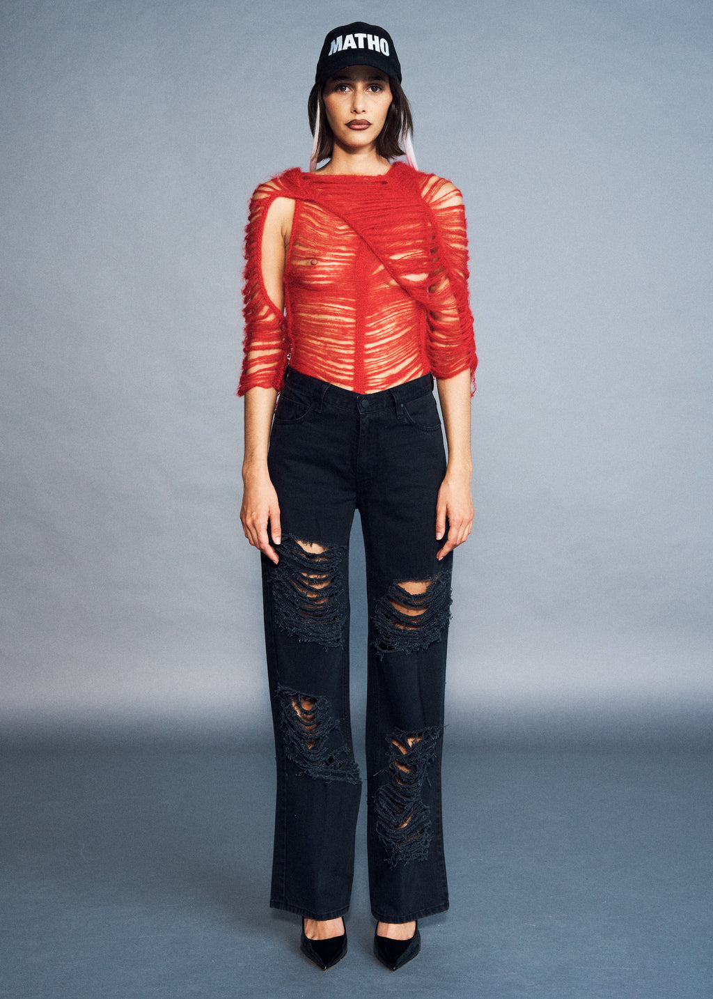 STORM TOP ROUGE MOHAIR