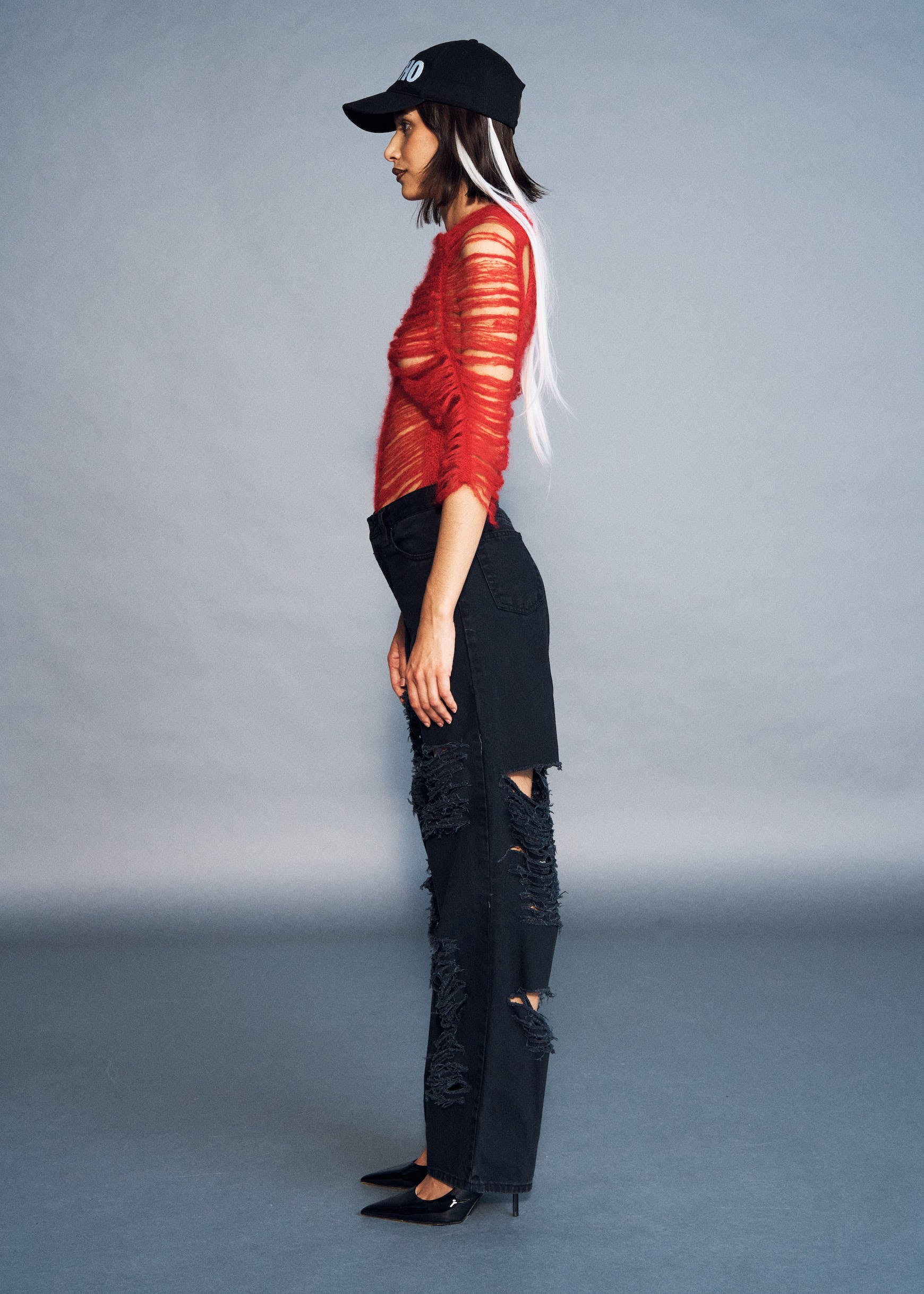 STORM TOP ROUGE MOHAIR