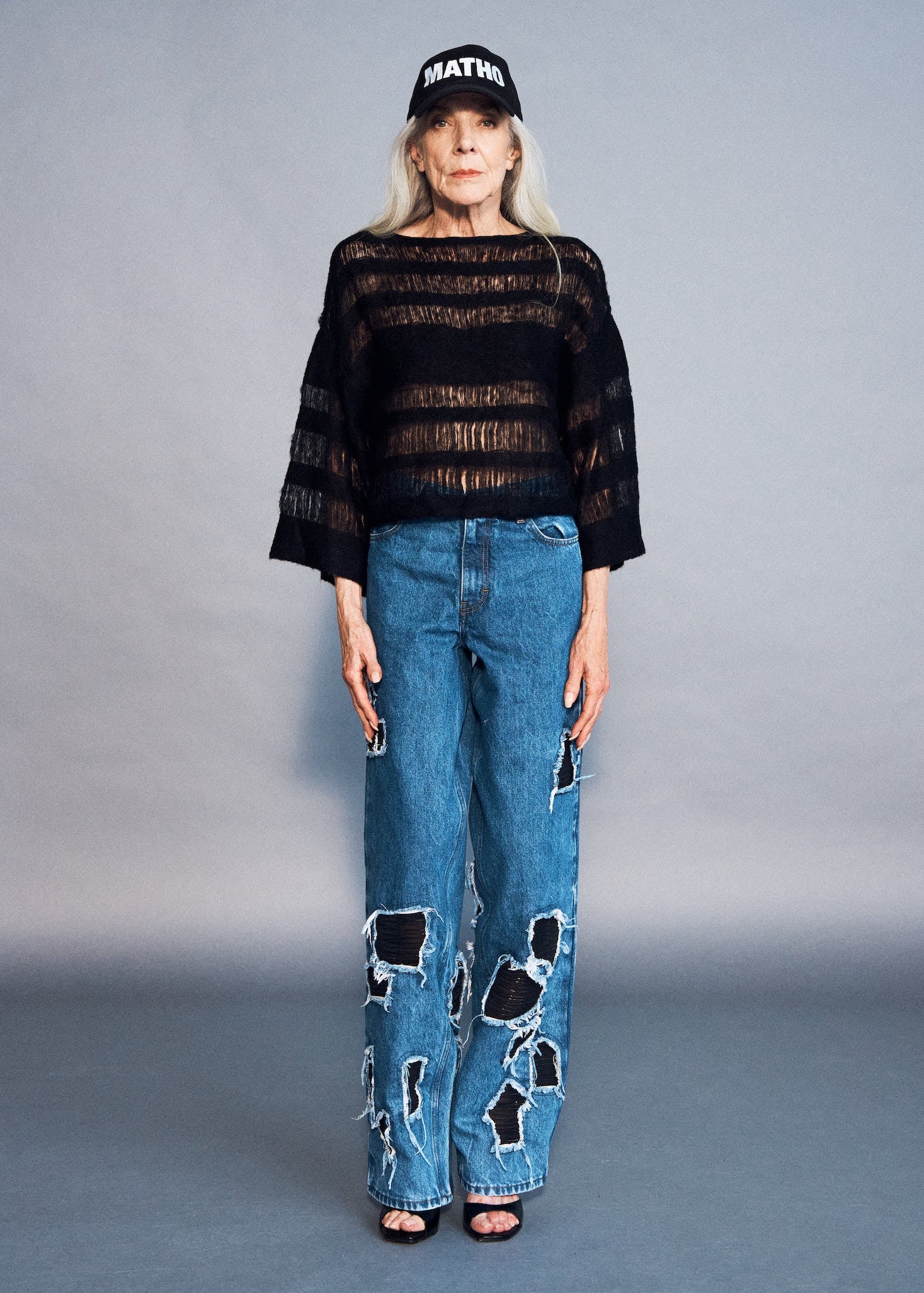 PULL NOIR EN LAINE ET ALPAGA