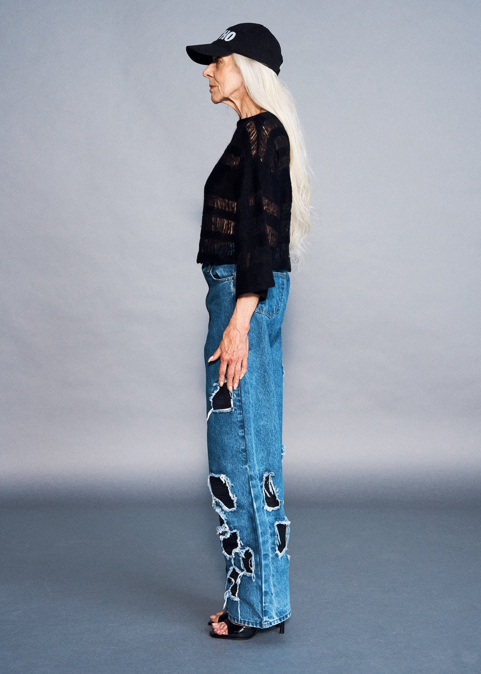 PULL NOIR EN LAINE ET ALPAGA