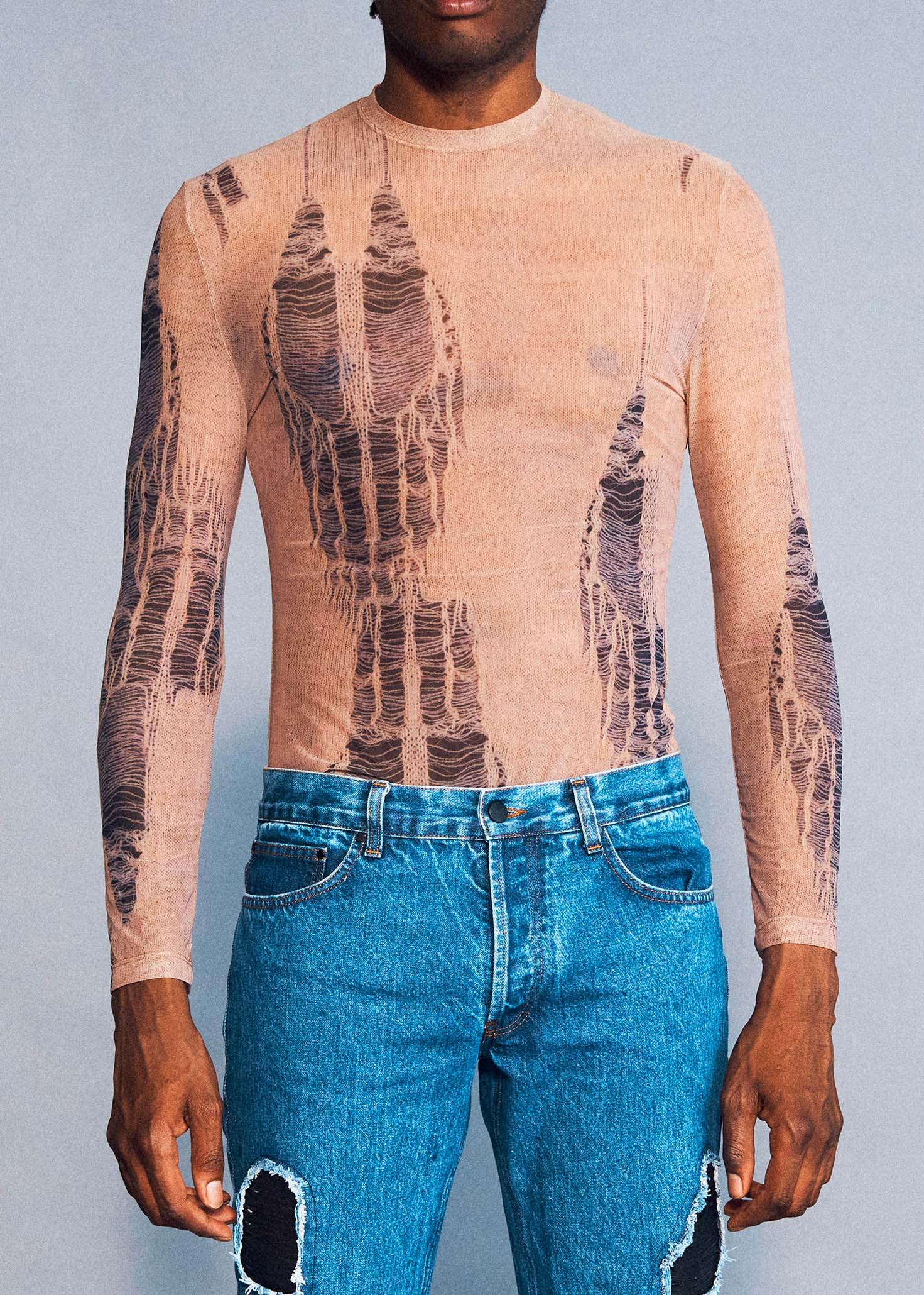 TOP BEIGE ROMA TROMPE L'OEIL HOMME